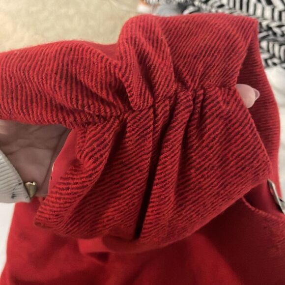 Tucker Red Wool Sheath Dress Size Large - Picture 6 of 10